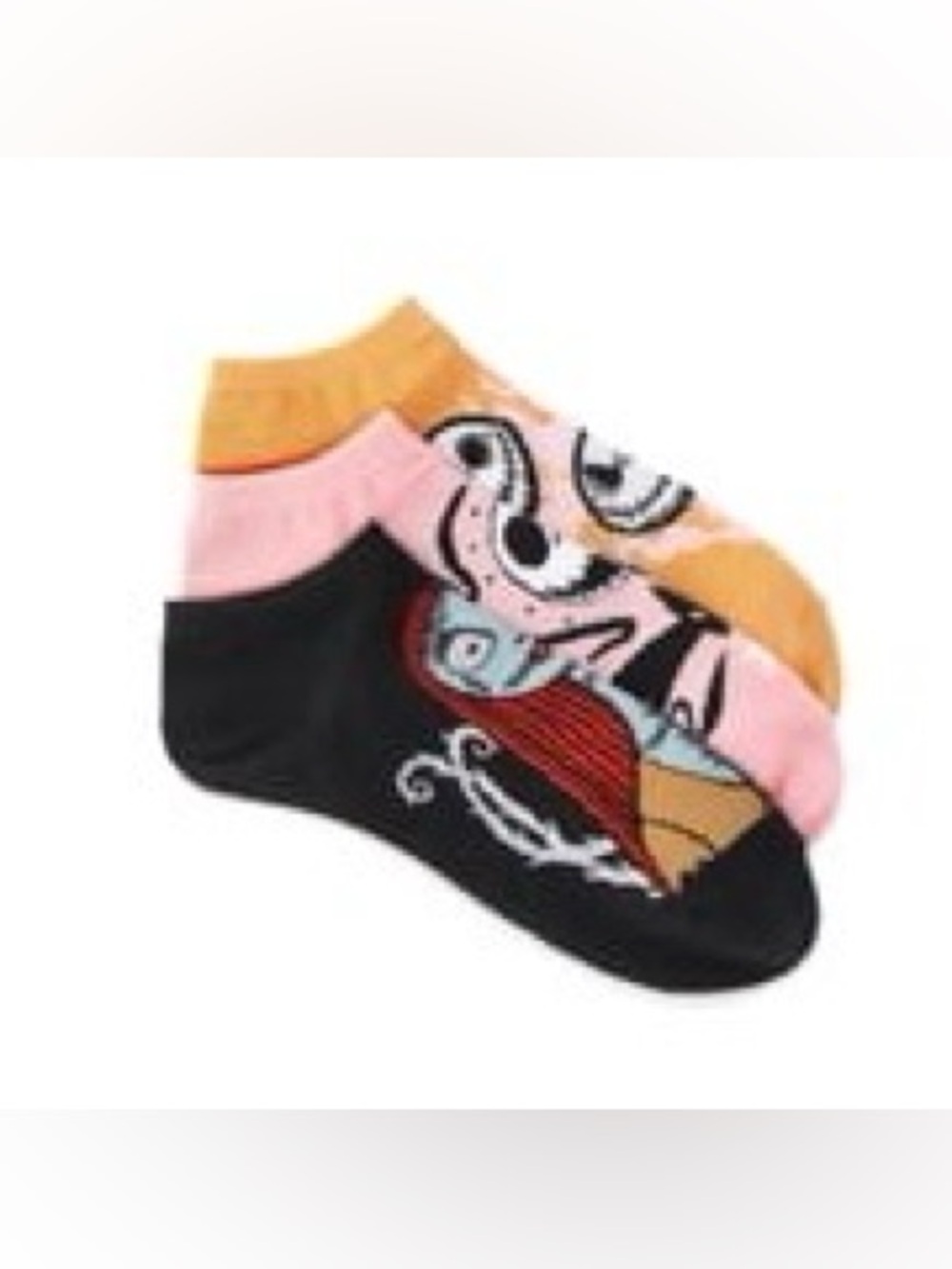 Disney Nightmare Before Christmas No Show Socks 3 Pack